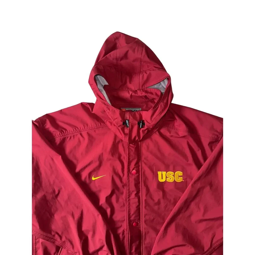 Vtg Nike Team Issued NCAA USC Trojans Warmup Jacket & Wind Pants Dugout Y2K XXL